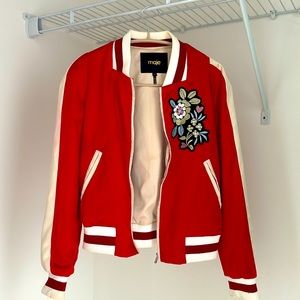 MAJE stylish RED bomber jacket
